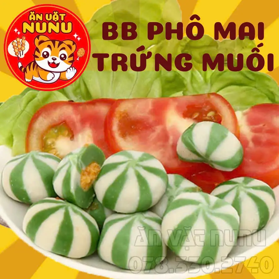 Hình ảnh Bánh Bao Phô Mai Trứng Muối (Xanh)