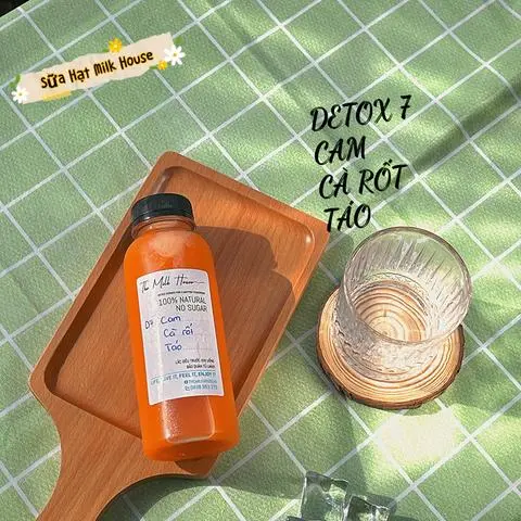 Hình ảnh Detox Cà rốt + Táo + Cam D7 