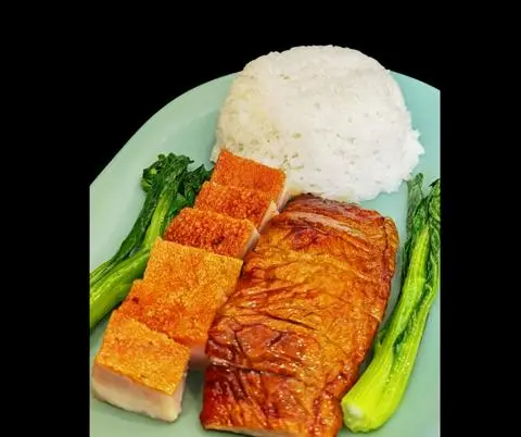 Hình ảnh Cơm 2 Món Vịt Quay - Roasted Duck Double Combo Rice - 雙拼燒鴨飯