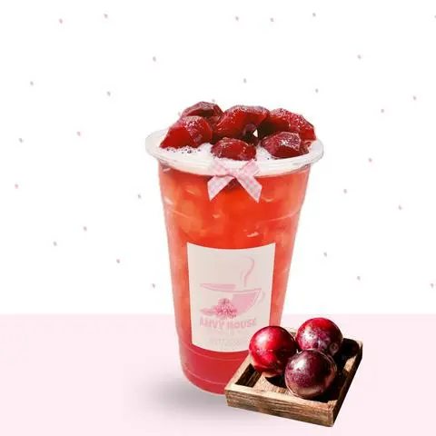 Hình ảnh Trà Mận Muối Chấm 700ml