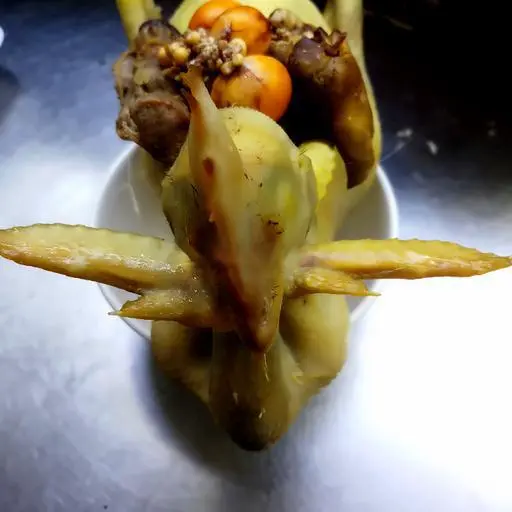 Hình ảnh Gà cúng nguyên con - lòng - cháo - gỏi