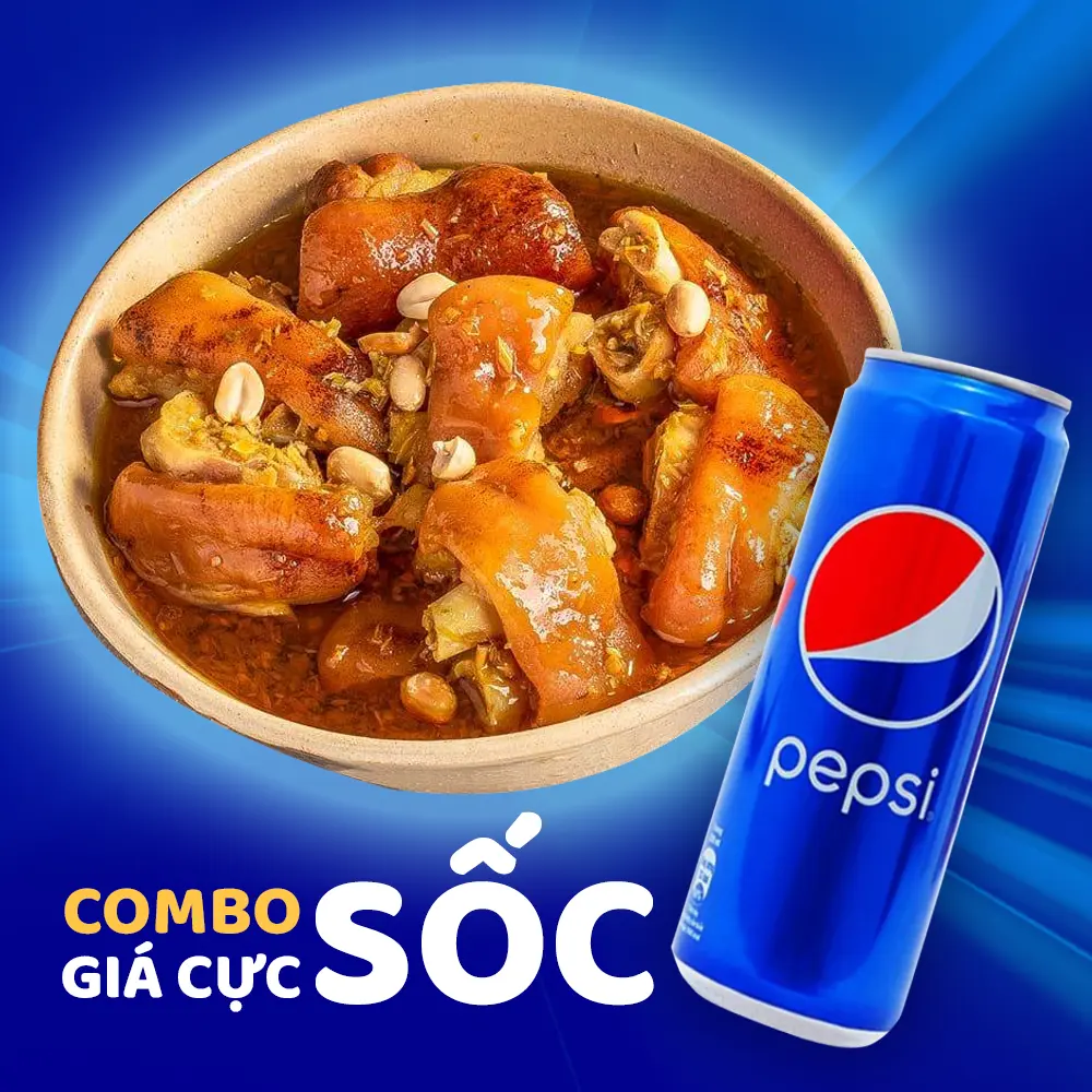 Hình ảnh Bún Giò Heo Giả Cầy - Phần Nhỏ + Pepsi