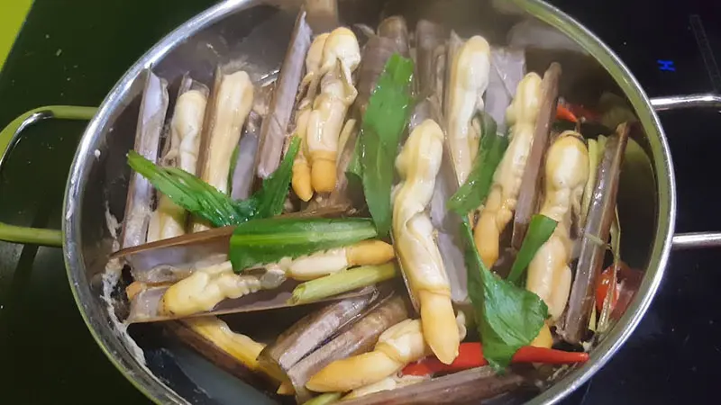 Hình ảnh Ốc Móng Tay Hấp Thái 
