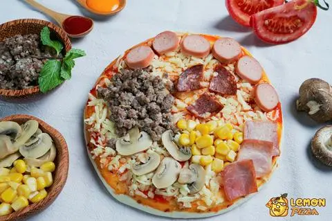 Hình ảnh Pizza Bò Italia Xúc Xích Phô Mai