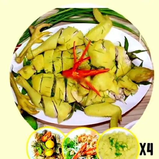 Hình ảnh Gà nguyên con kèm 1 phần cơm lớn