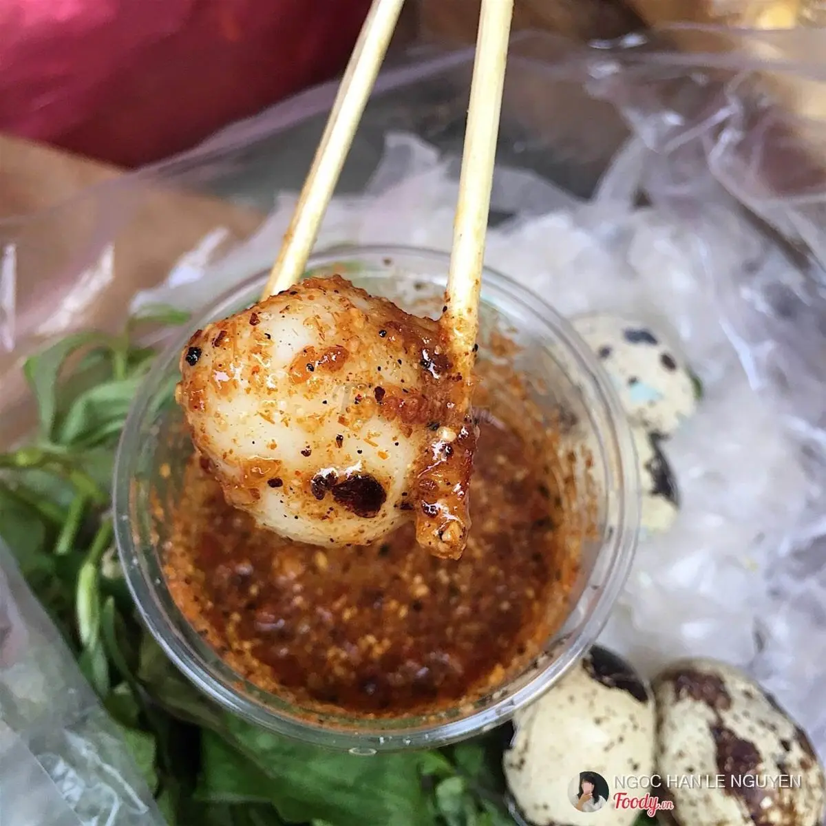 Hình ảnh Trứng Cút Chấm ( k kèm bánh tráng)