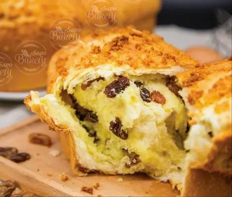 Hình ảnh bánh my bông cúc nho dừa 