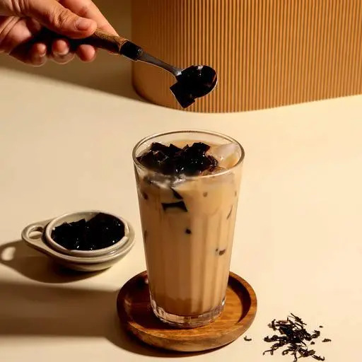 Hình ảnh Trà sữa trà đen sương sáo 