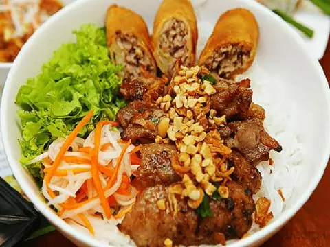 Hình ảnh Bún Thịt Nướng Chả Giò