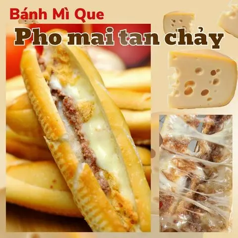 Hình ảnh Combo Hot siêu Ngon Bánh Mì Que Hải Phòng Pho Mai Tan Chảy