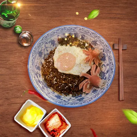 Hình ảnh Mì tương đen Jajangmyeon (짜장면)