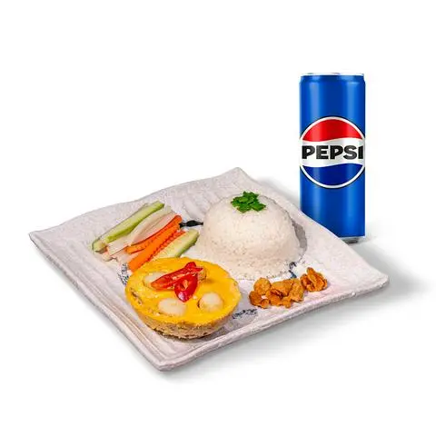Hình ảnh Combo Cơm Tấm Chả Sò Điệp kèm Pepsi
