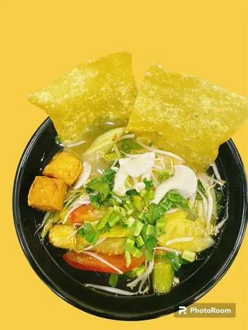 Hình ảnh Canh chua nấm bào ngư thuần chay