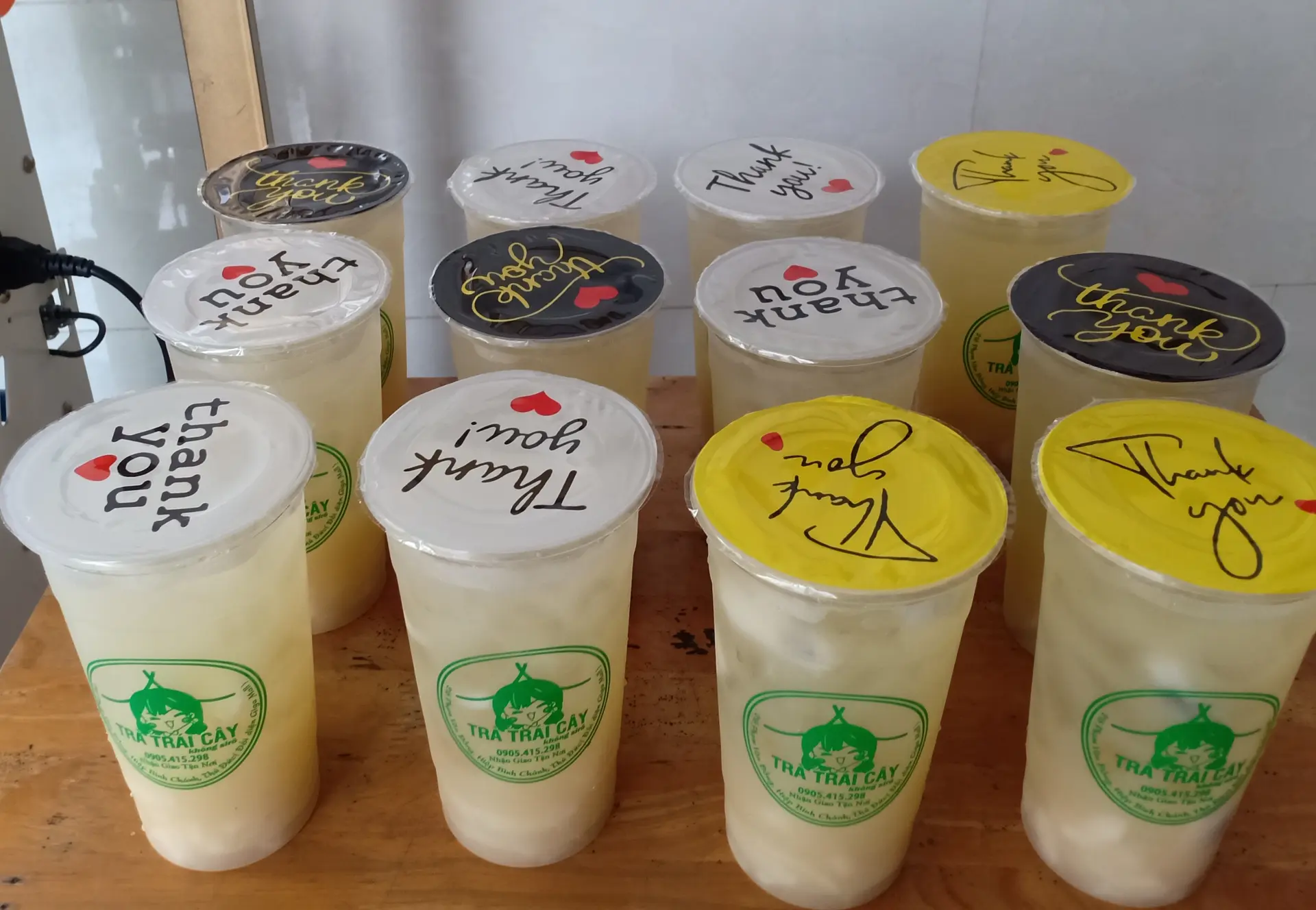 Hình ảnh ComBo 5 Ly Trà Mãng Cầu Size Lớn 700ml
