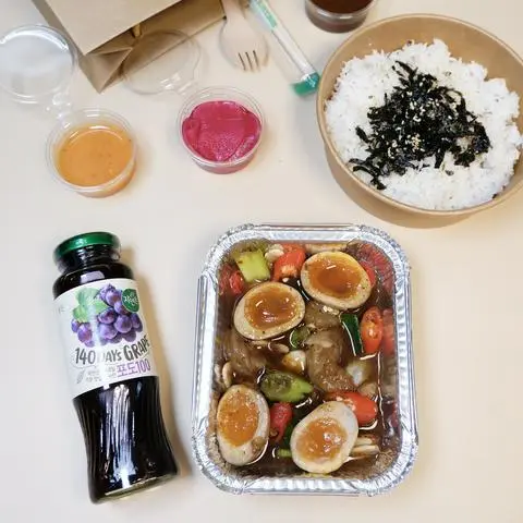 Hình ảnh Cơm Tôm - Trứng gà ta ngâm tương (LỚN)