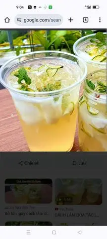 Hình ảnh 1 ly nước dừa nạo xí muội 