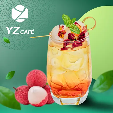 Hình ảnh Trà Vải Hoa Hồng