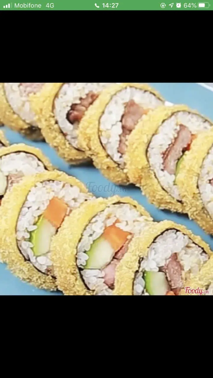 Hình ảnh Kimbab Thịt Nướng Chiên Xù