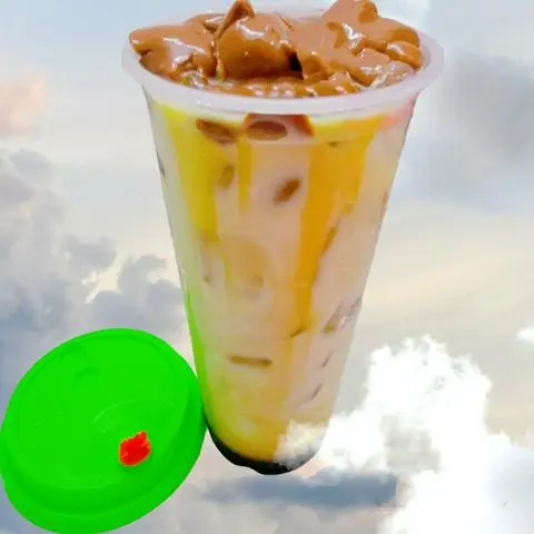 Hình ảnh Trà Sữa CaCao Socola, Pudding, Hạt Nổ Củ Năng (Size L)