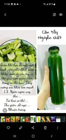 Hình ảnh nước ép cần tây