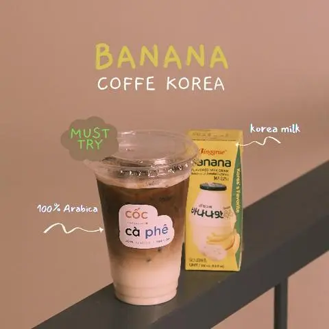 Hình ảnh Cà phê sữa chuối Korea