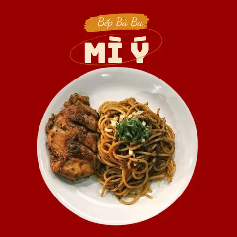 Hình ảnh Mì Ý gà áp chảo sốt tiêu
