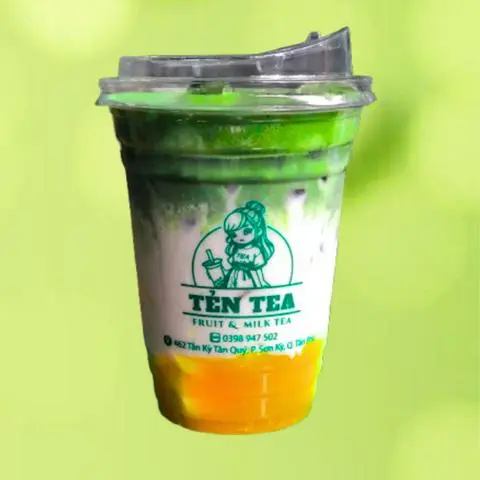 Hình ảnh Matcha latte mix xoài