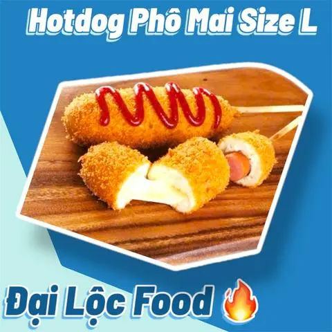 Hình ảnh Hotdog Phô Mai Size - L