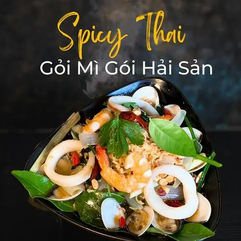Hình ảnh Gỏi Mì Gói Hải Sản - Instant Noodles With Seafood Salad