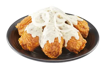 Hình ảnh Đùi Gà Jumbo Sốt Kem Phô Mai Hành 