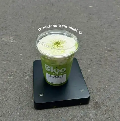 Hình ảnh Matcha latte kem muối