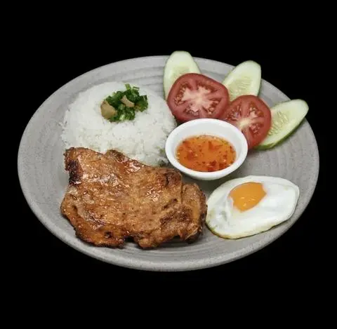 Hình ảnh Cơm Sườn Trứng Kho