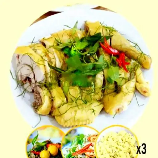 Hình ảnh Combo 3: 1/2 gà gỏi - 2 cơm