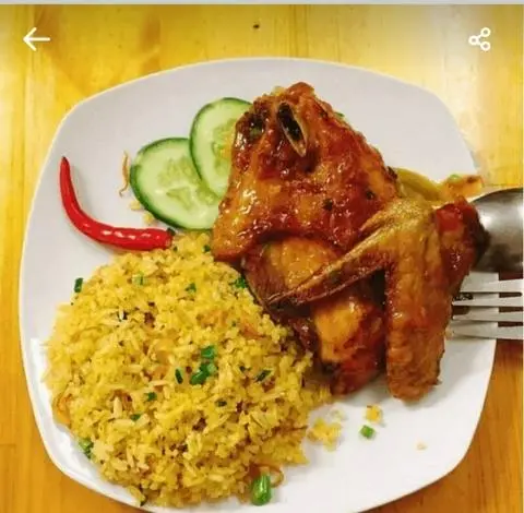Hình ảnh cơm đùi góc tư chiên nước mắm