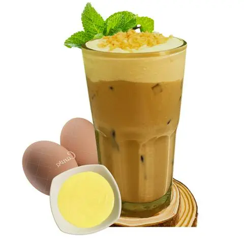Hình ảnh Trà sữa kem trứng dừa nướng