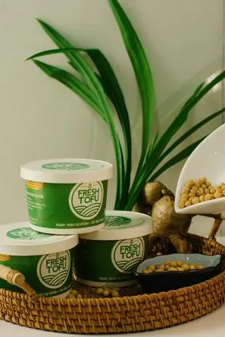Hình ảnh Combo 10 hủ tàu hủ FreshToFu vị lá dứa