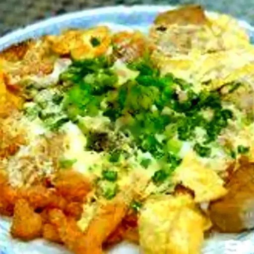 Hình ảnh Bột + Nui Chiên Trứng