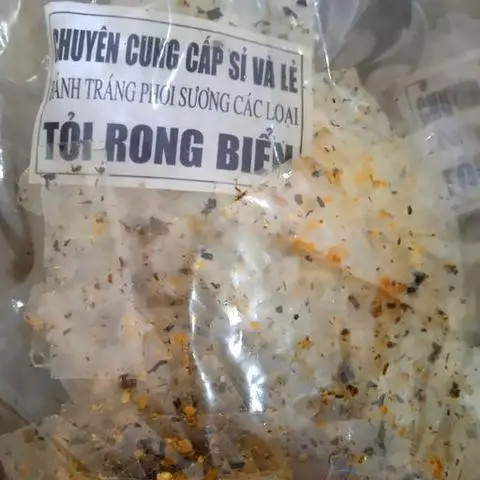 Hình ảnh Bánh tráng tỏi rong biển