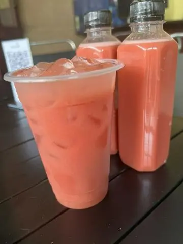 Hình ảnh Ép ổi đỏ ly 500ml