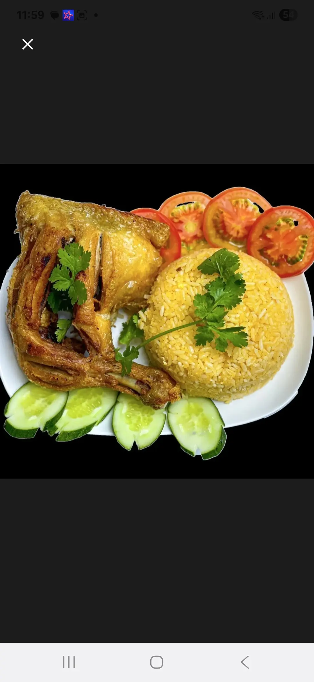 Hình ảnh Combo cơm đùi gà góc tư - coca cola