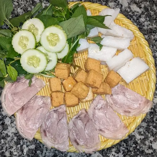 Hình ảnh Bún đậu thịt luộc
