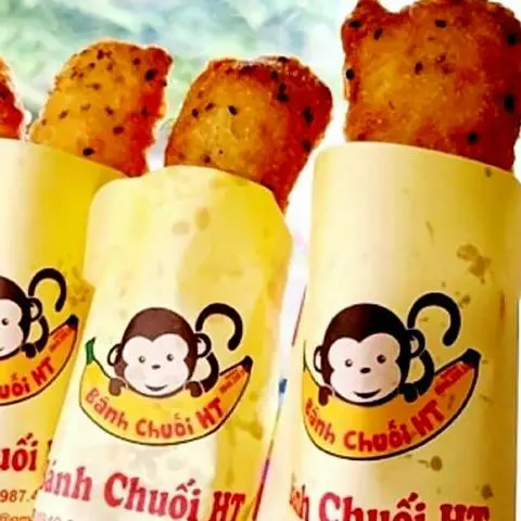Hình ảnh Chuối chiên mè đen lắc phô mai
