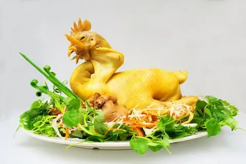 Hình ảnh Gà Cúng Lễ, Tết (có cháo+gỏi+lòng)