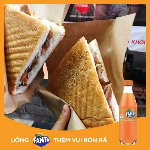 Hình ảnh Combo bánh mỳ - mirinda fanta
