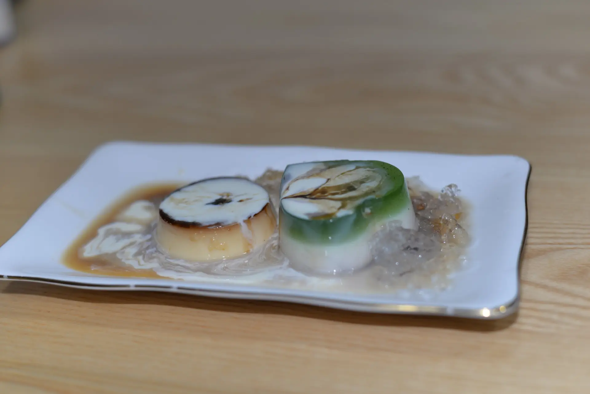Hình ảnh Flan + Rau câu