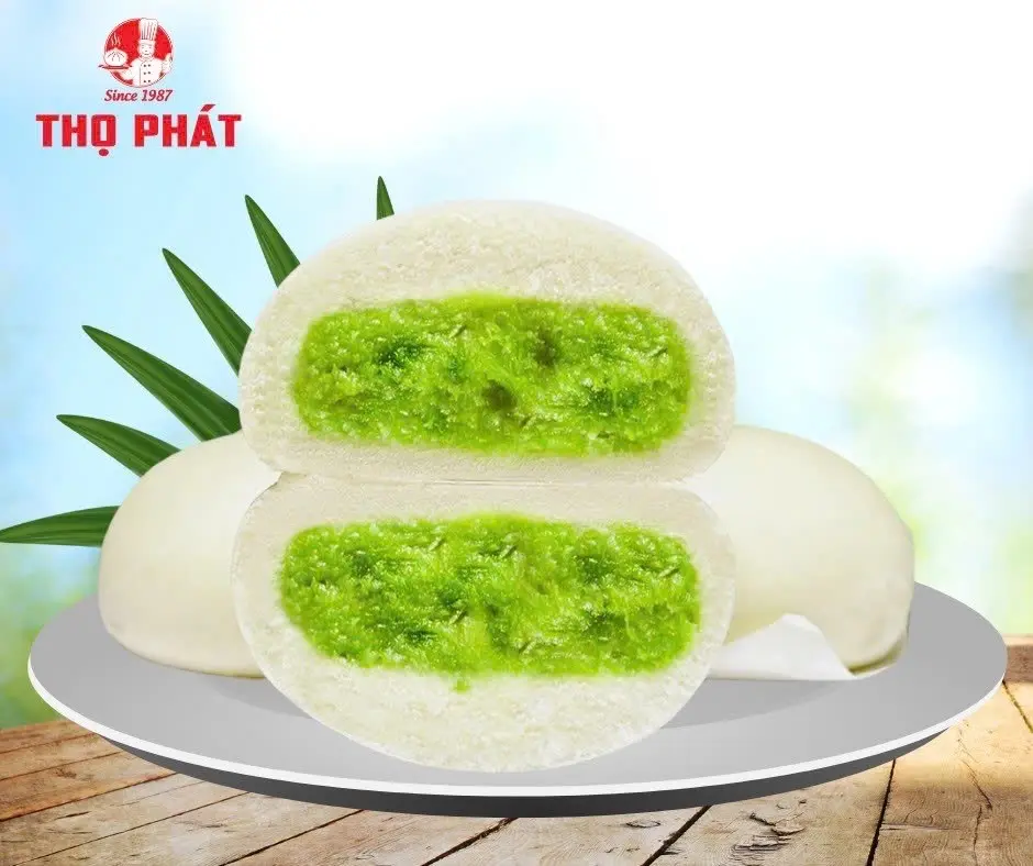 Hình ảnh Bánh bao Cốm Dừa 50g (Gói 4 cái)