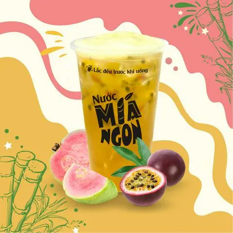 Hình ảnh Nước Mía Ổi Hồng Chanh Dây - Size Vừa (M)