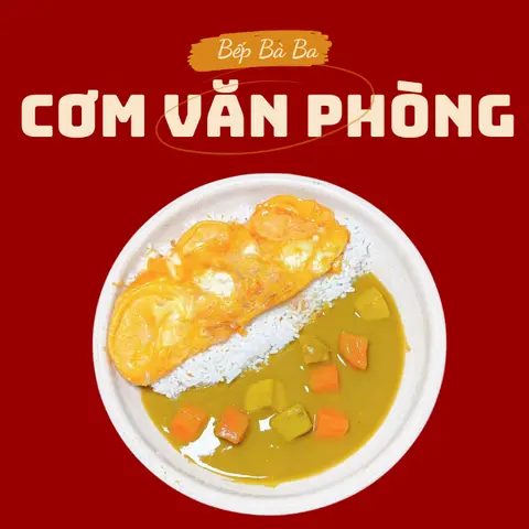 Hình ảnh Cơm cà ri omelet phô mai