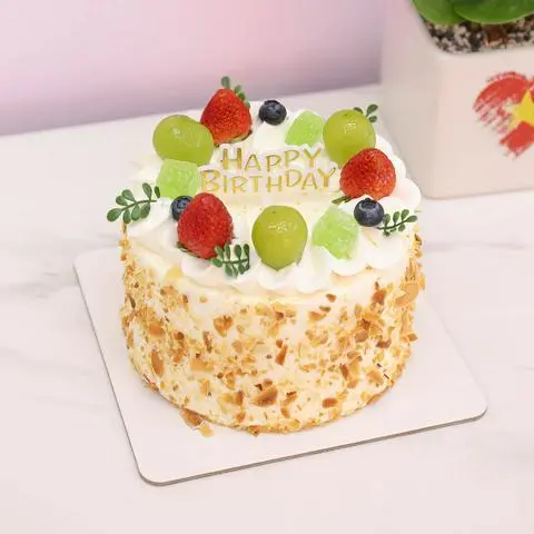 Hình ảnh Bánh Kem Bắp Nhỏ Trái Cây Tươi - Size 12cm