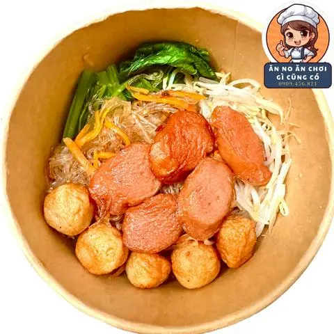 Hình ảnh Miến Trộn + Cá Viên + Xúc Xích